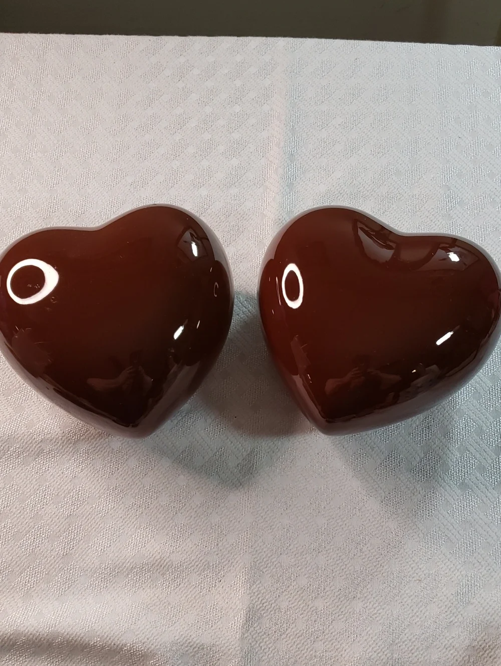 Rubel Ceramics PortugalBrown Heart-Shaped Wall Pockets